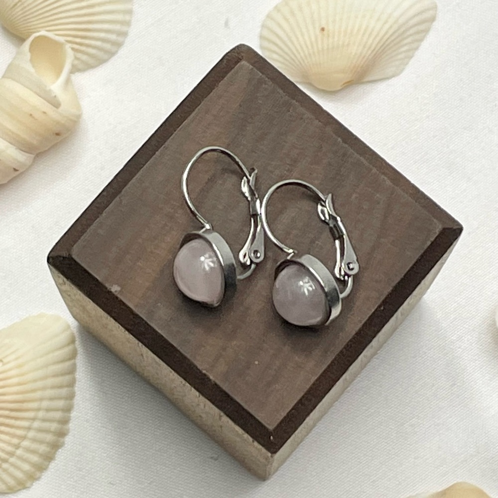 Pink Quartz Earrings